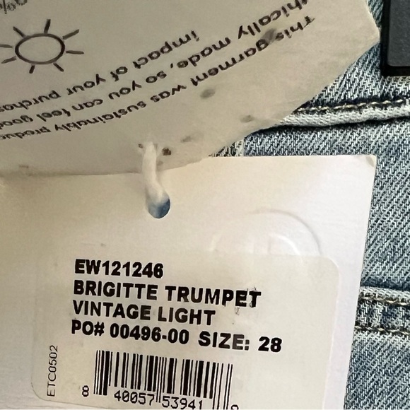 ÉTICA Brigitte Trumpet Crop Jeans size 28 - Picture 8 of 14